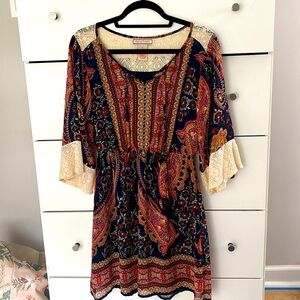 Boho chic sleeved dress in great condition
